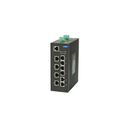 千兆1光1電＋8個(gè)百兆電口PoE工業(yè)交換機(jī)